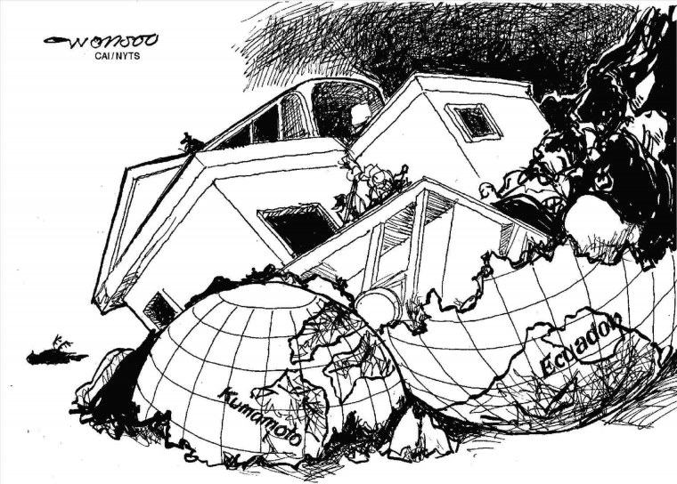 Землетрясение раскраска