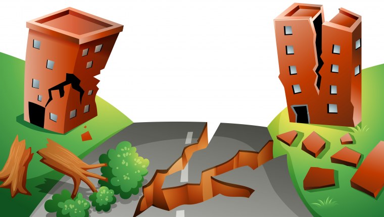 Землетрясение мультяшное