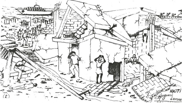 Землетрясение раскраска