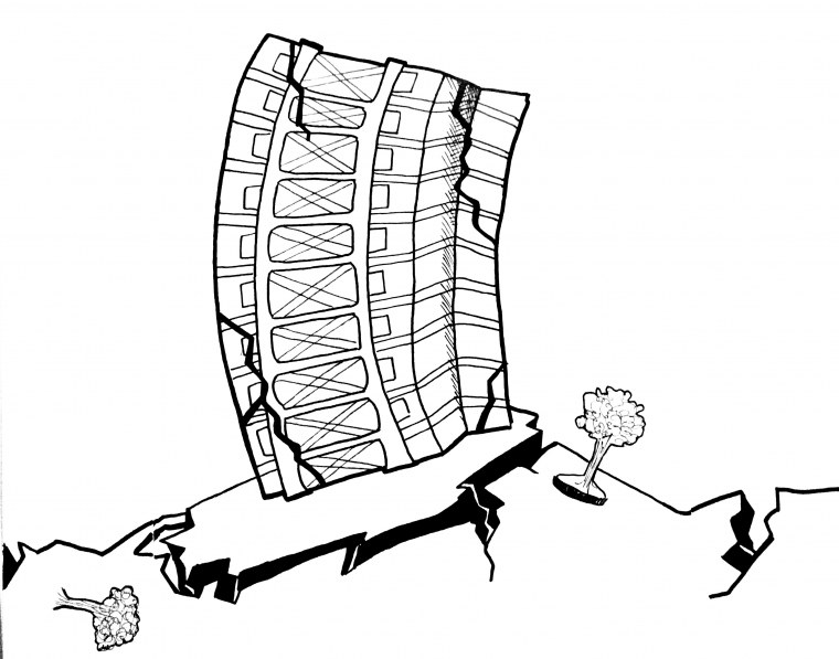 Землетрясение раскраска