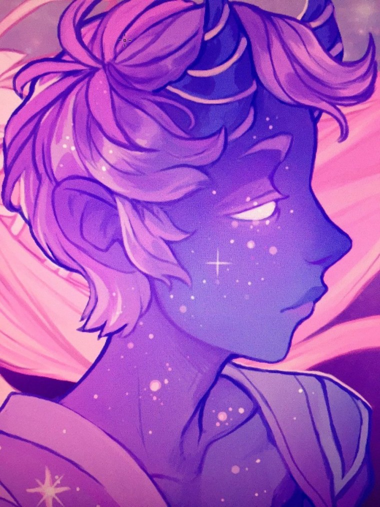 Фиолетовая ава