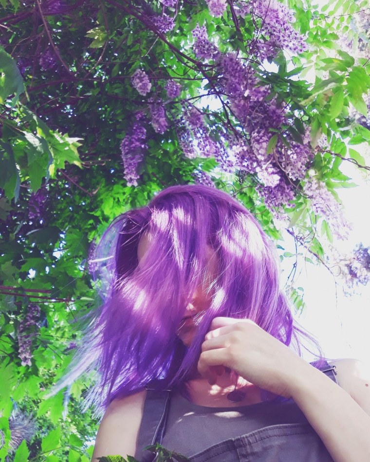 Фиолетовый котенок