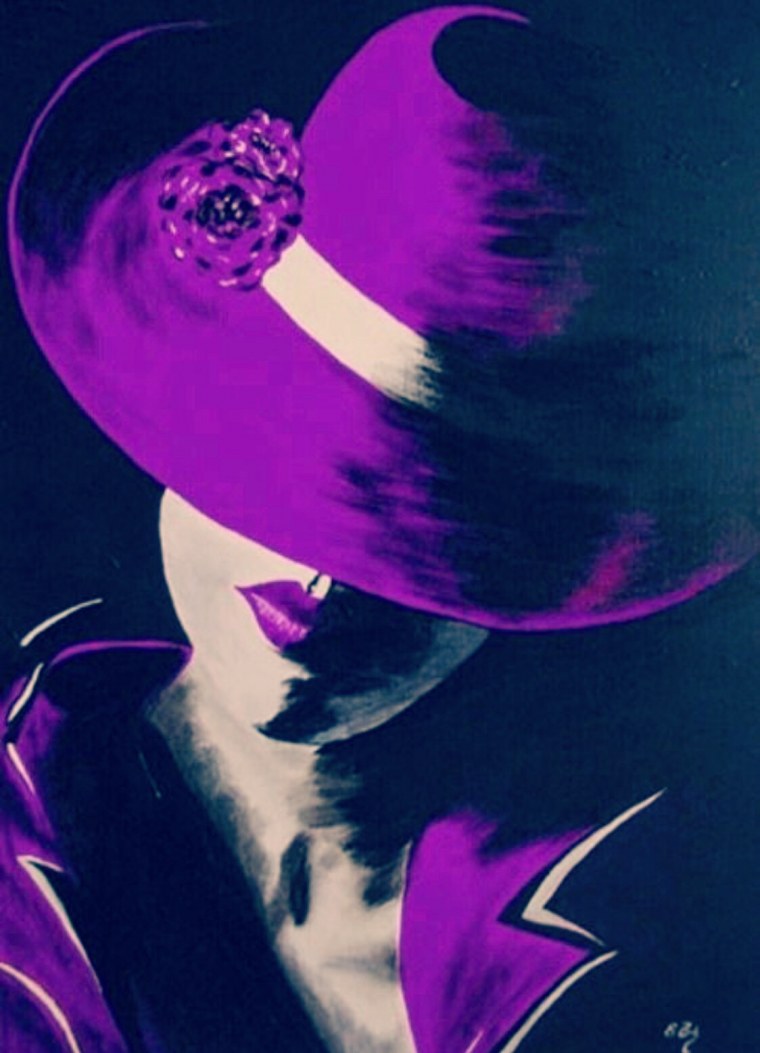 Фиолетовый скелет