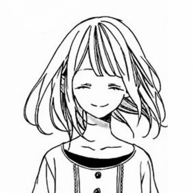 Девочки кавай чёрно белые