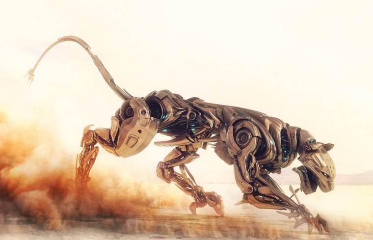 Боевые роботы животные