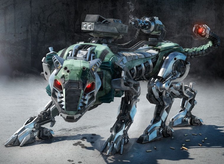 Боевые роботы животные