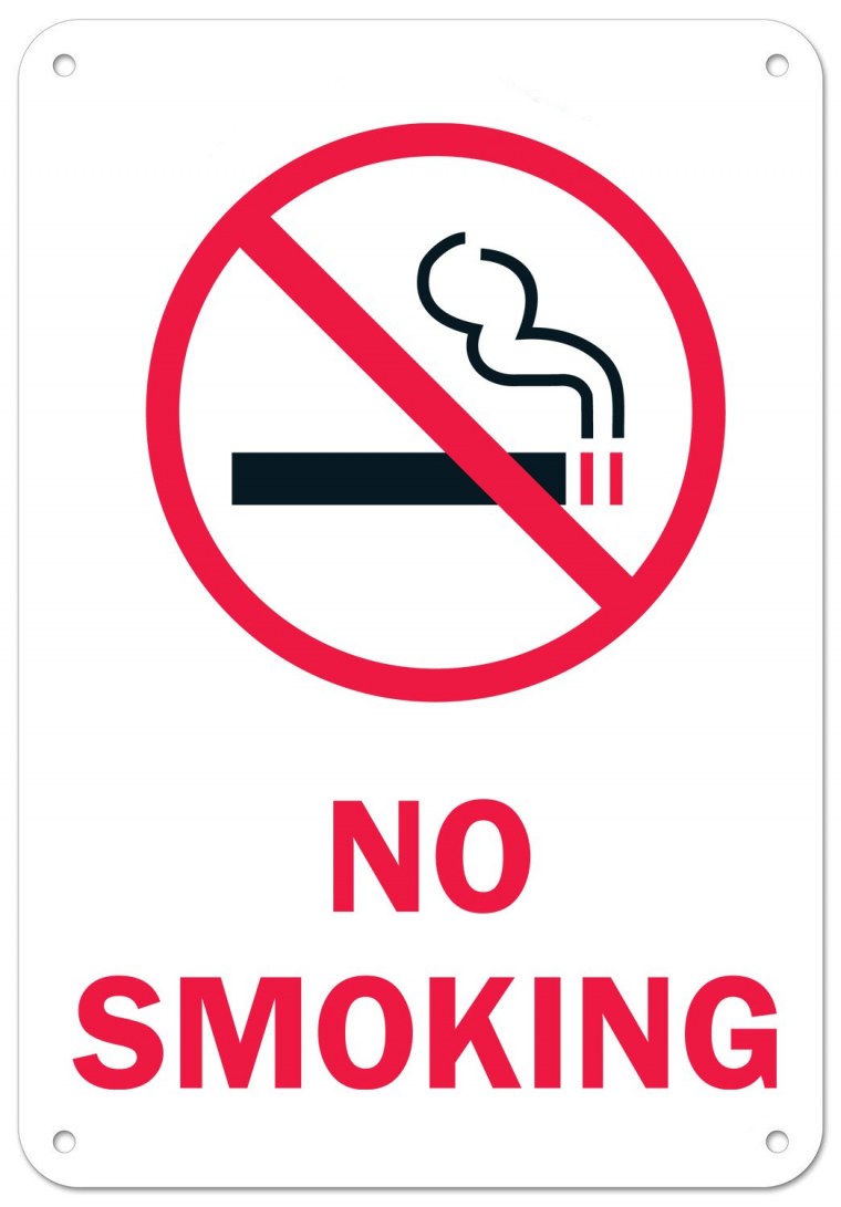 Наклейка Danger no smoking
