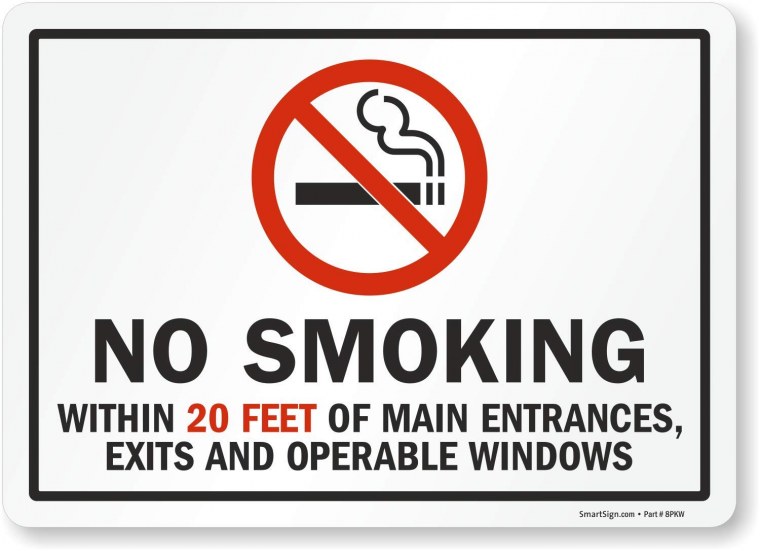 Знак не курить no smoking