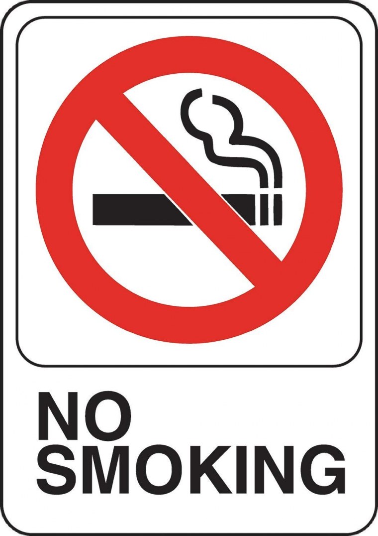 Табличка "no smoking"