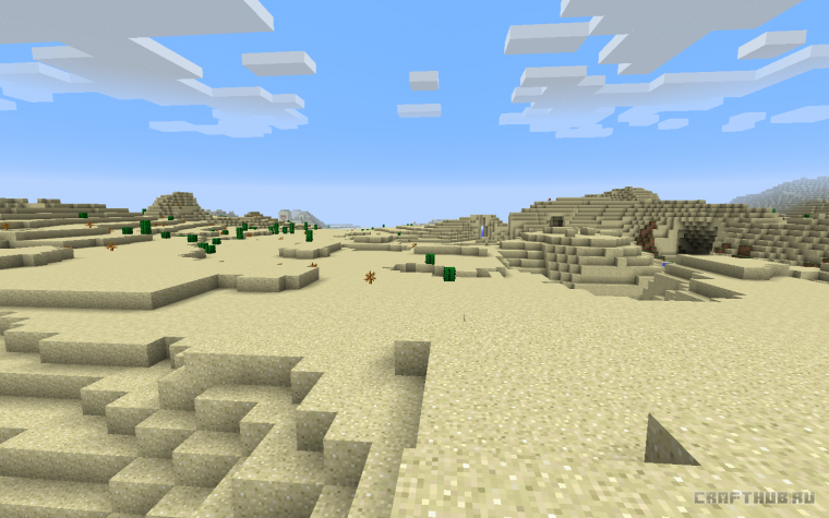 Майнкрафт пустыня с шейдерами