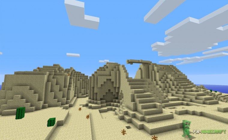 Песочный биом в майнкрафт