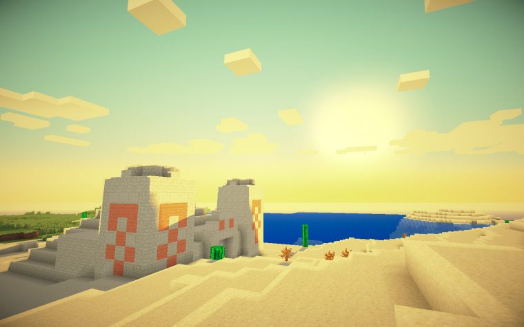 Обои в стиле майнкрафт