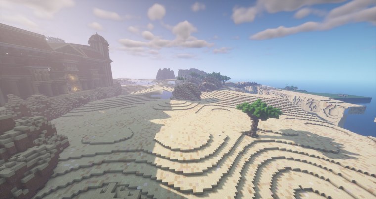 Храм в пустыне майнкрафт