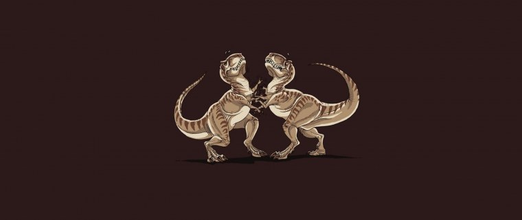 Обои с прикольными динозаврами