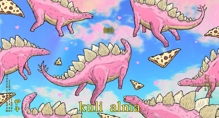 Обои на ноутбук голубые Минимализм динозавры