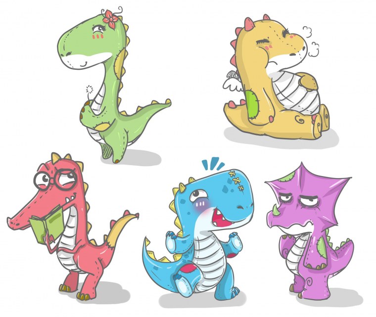 Минималистичные обои с динозавриком