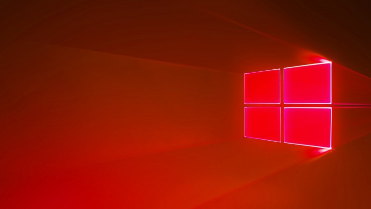 Красный виндовс 10
