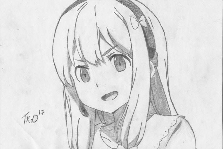 Аниме рисунок для срисовки легкий