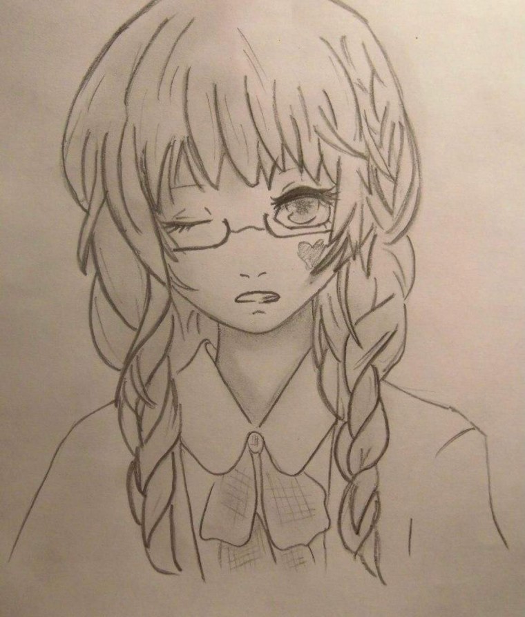 Аниме картинки карандашом