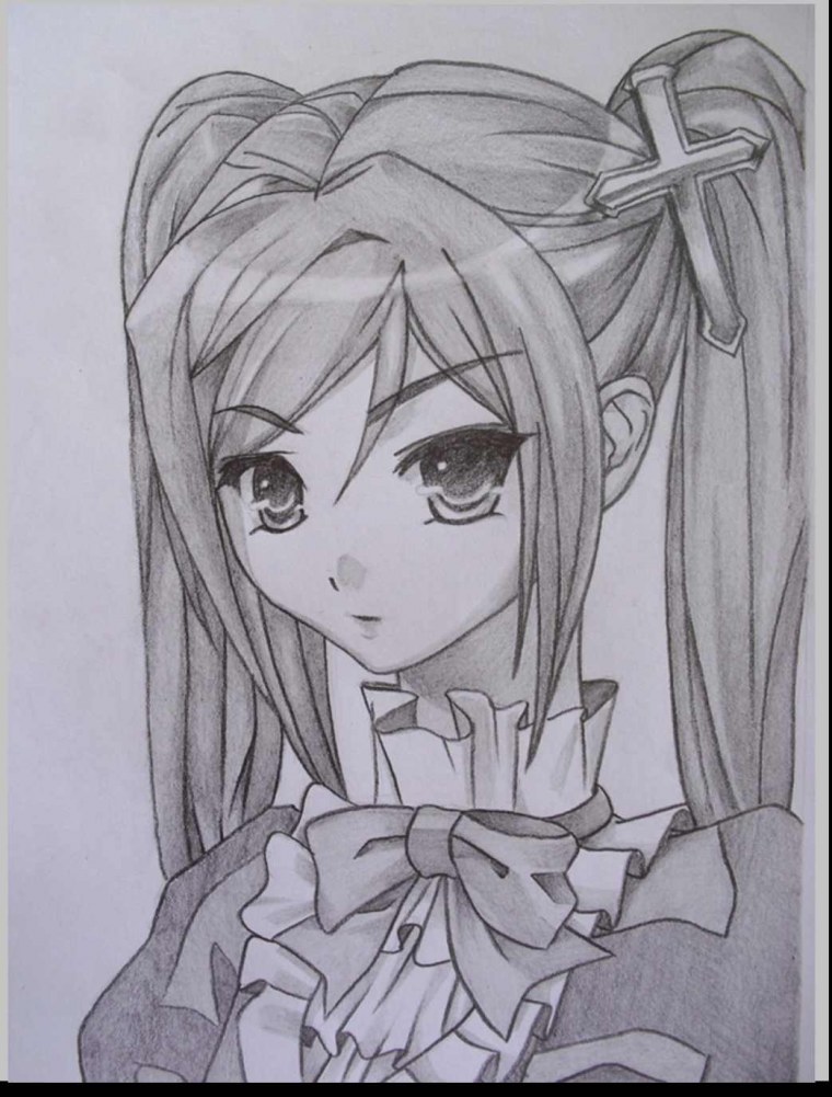 Аниме рисунки карандашом