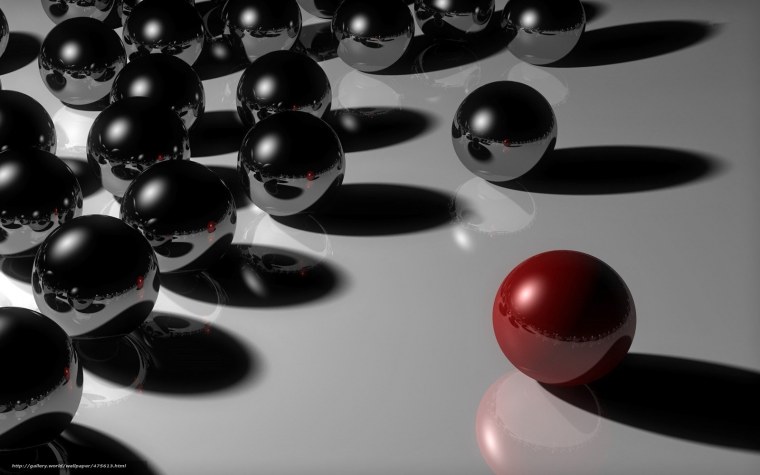 Сферы на темном фоне