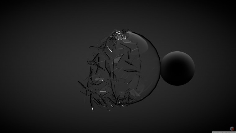 Необычные черные обои