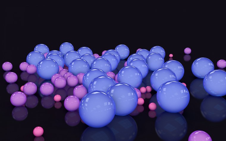 Фиолетовые шарики