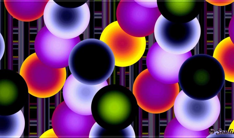Абстракция шары цветные