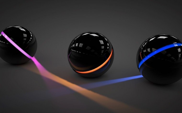 Черный шар 3д