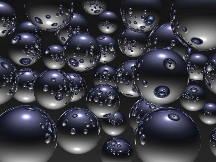 Фотообои стеклянные шары