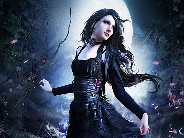 Готические девушки фэнтези