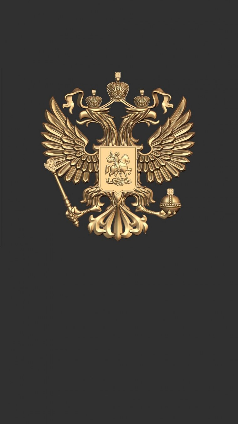 Герб на черном фоне