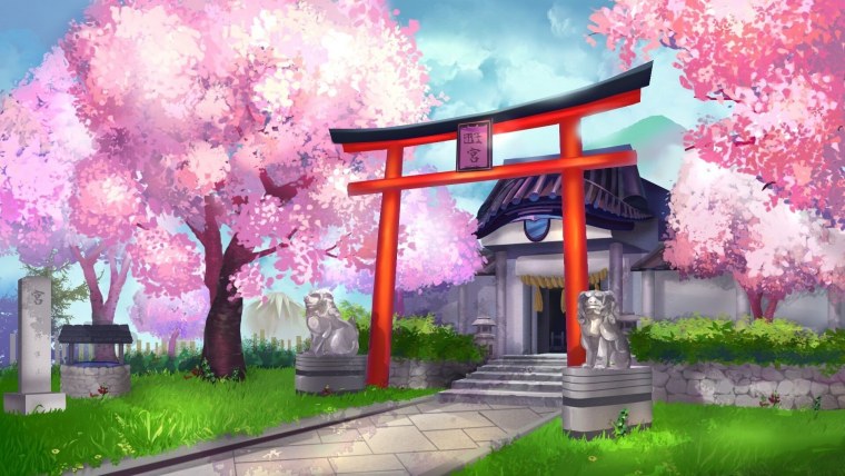 Пейзажи из аниме