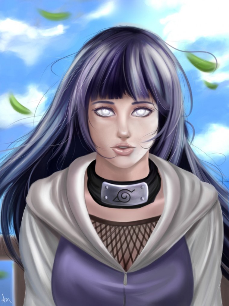 Хината Хьюга реалистичный арт