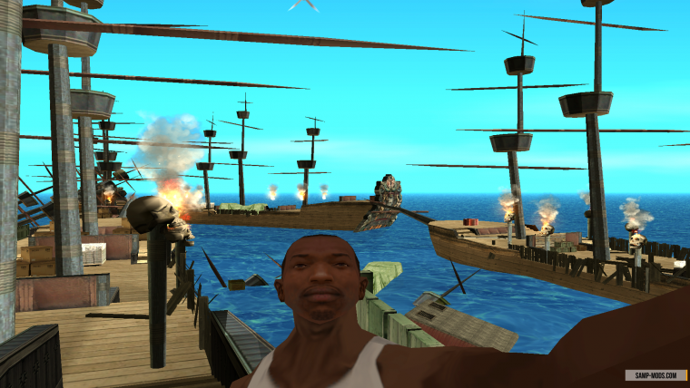 Пиратский корабль в ГТА са
