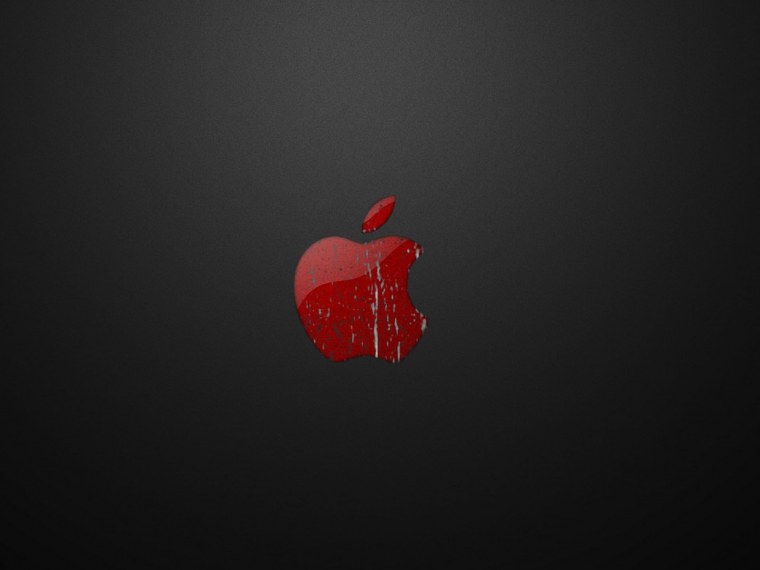 Apple красный фон