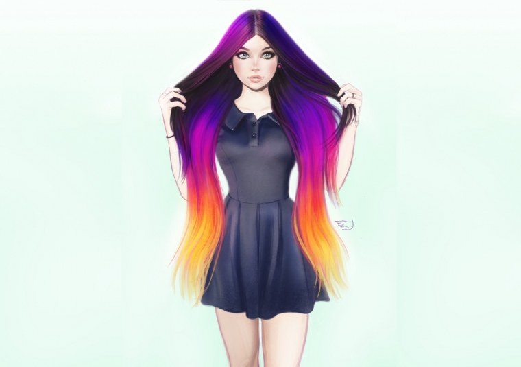 Аврил Лавин брюнетка