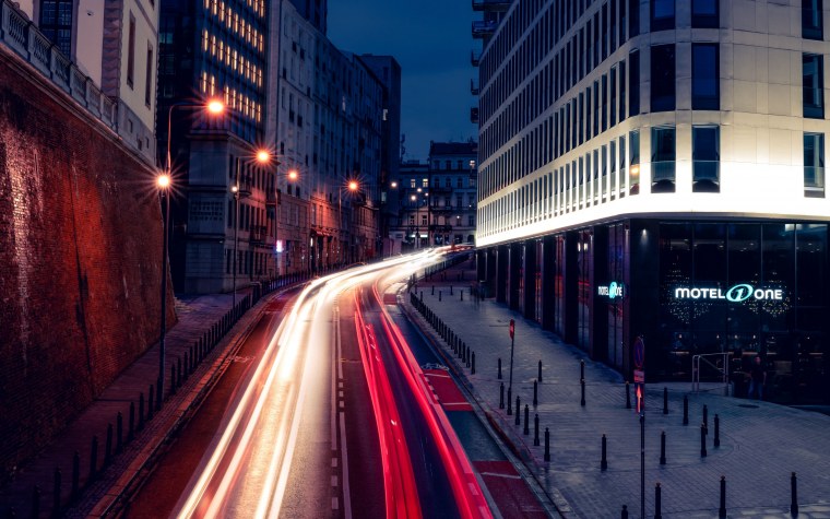 Обои город движение