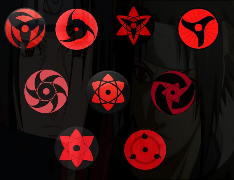 Шаринган Какаси и Саске