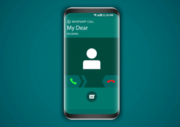 Экран звонка WHATSAPP