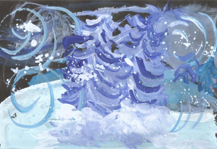 Северный ветер иллюстрации