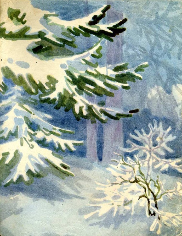 Снег метель фон