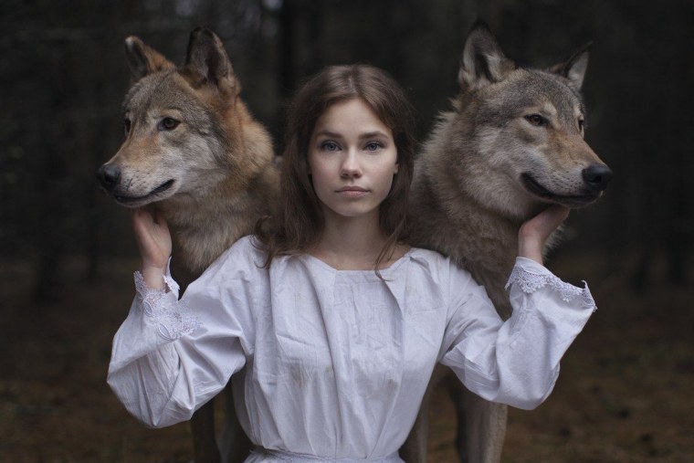 Фотосессия с волком