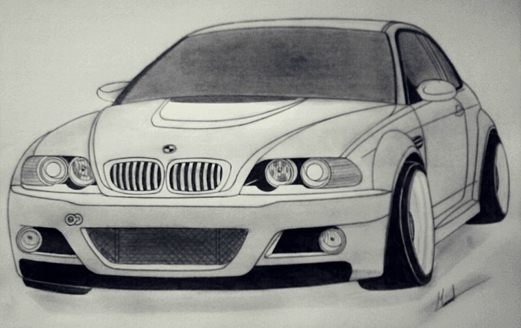 Рисунок BMW лёгкий