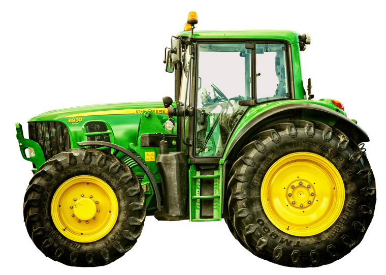 Зеленый трактор John Deere