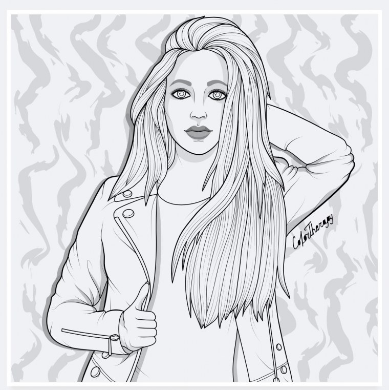 Раскраски модные девочки 19 20 лет