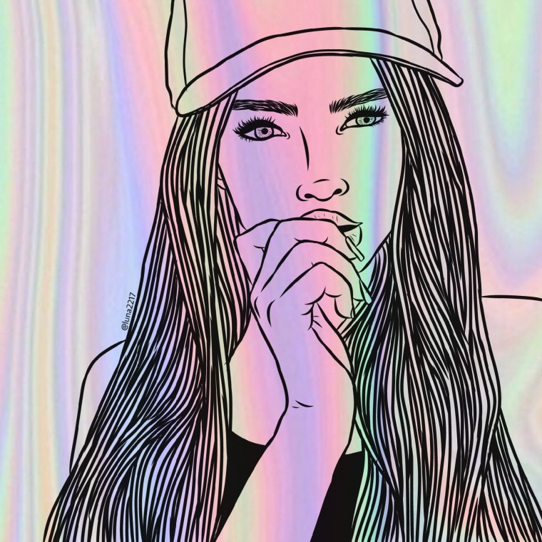 Модные девочки. Раскраска