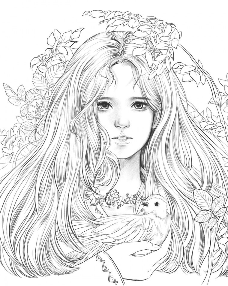 Раскраски девушки