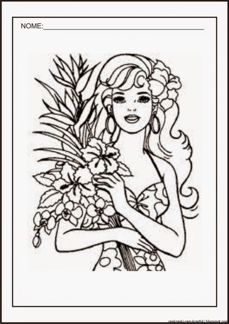 Портрет раскраска ариана Гранде