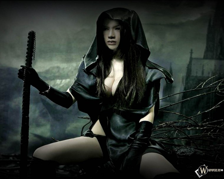 Готы на кладбище